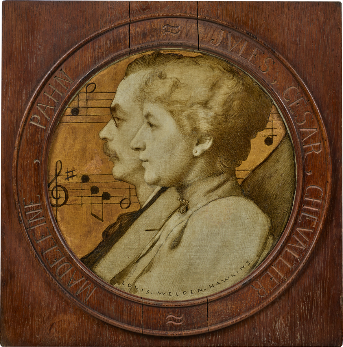 Portraits de Jules Chevallier et Madeleine Pahn