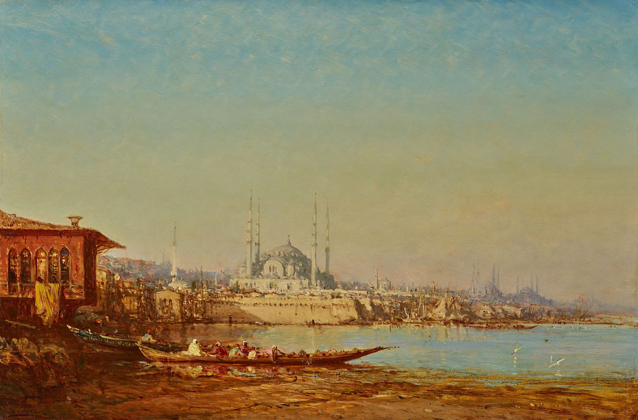 In front of the walls of Stanbul