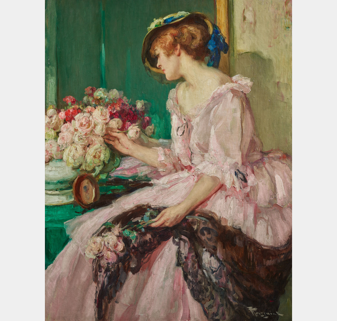 Fernand Toussaint, le bouquet de roses