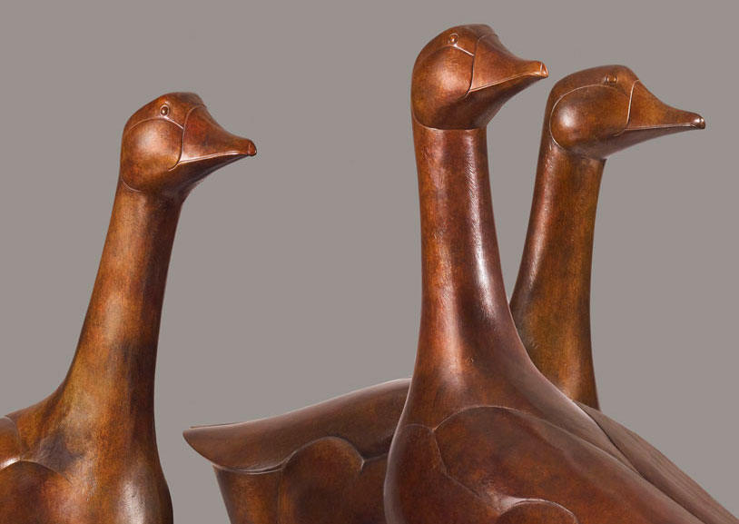 The three geese of Sarlat, 1991 - Galerie Ary Jan - Galerie d'art à Paris 8